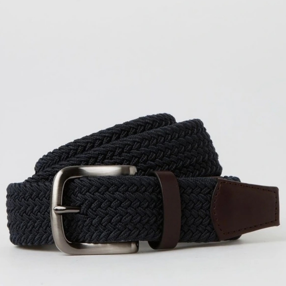 Blaq Woven Belt in Navy Size M New With Tags